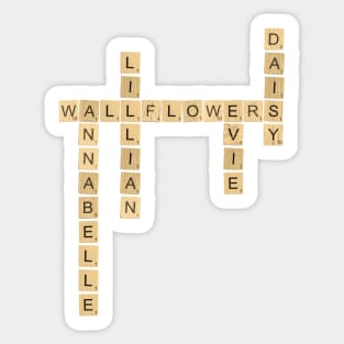 Wallflowers Series - Romance Novel Scrabble Design Sticker